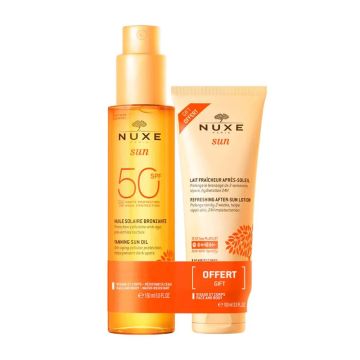 Sun - Duo  Solare | Olio solare 50+ e doposole | NUXE