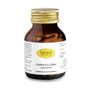 POLIFENOLI E LUTEINA 60 cps | Integratore benessere vista | BRAVI LAB