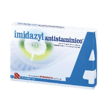 IMIDAZYL Collirio Antistaminico 1 mg/ml + 1  mg/ml | 10 Fiale Monodose da 1 ml
