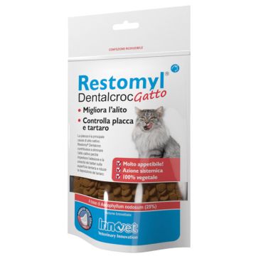Restomyl Dentalcroc Gatto 60g | Salute cavo orale gatti | INNOVET 