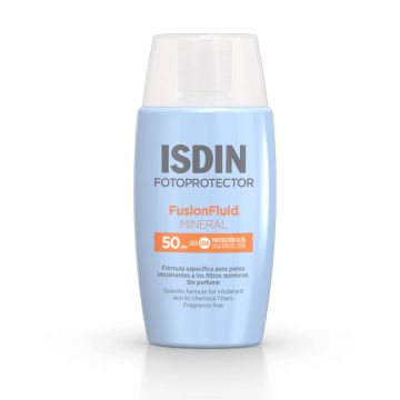 Fotoprotector - Fusion Fluid Mineral Spf50 | Fotoprotettore viso 50ml | ISDIN