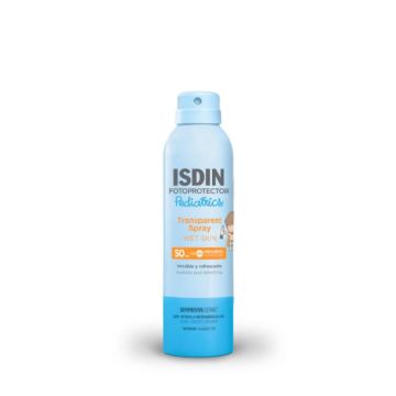 Transparent Spray Wet Skin Spf 50+ | Fotoprotezione corpo bimbi 250 ml | ISDIN Fotoprotector Pediatrics