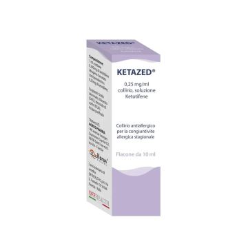 Collirio antiallergico 10ml | Soluzione Ketotifene 0,25 mg | | KETAZED 