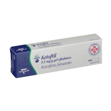 KETOFIL Gel Oftalmico | 0,5mg/g Ketotifene fumarato | Tubo 10g