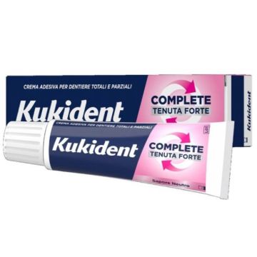 Complete Tenuta Forte 70g | Crema adesiva - Sapore neutro | KUKIDENT