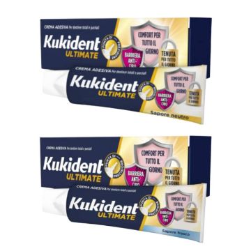 Ultimate Barriera Anti-cibo 40g | Crema adesiva - Vari gusti | KUKIDENT