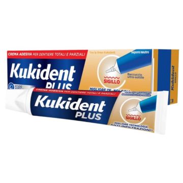 Plus Sigillo Ultra-sottile  57g | Crema adesiva - Sapore neutro | KUKIDENT