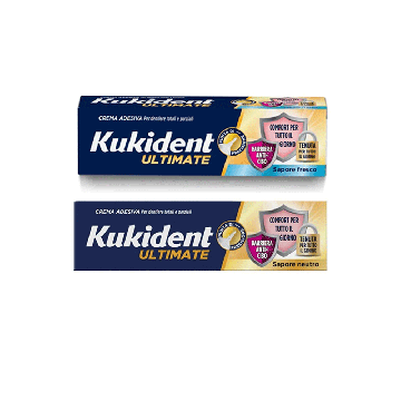 Ultimate Barriera Anti-cibo | Crema adesiva - Vari gusti 40g | KUKIDENT