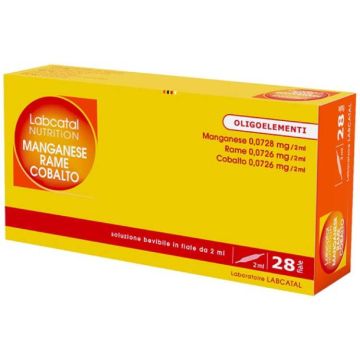 Manganese - Rame - Cobalto 0,0726mg/2ml | Soluzione bevibile 28 fiale | LABCATAL