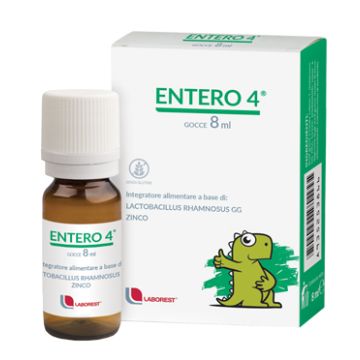 Entero 4 Gocce 8ml | Benessere flora intestinale | LABOREST 