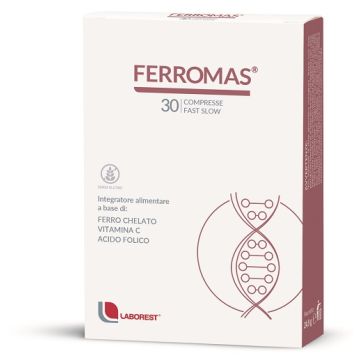 Ferromas 30cpr | Ferro chelato, vitamina C, acido folico | LABOREST