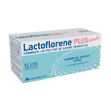 Lactoflorene Plus Bimbi 12 flaconcini | Fermenti Lattici e Vitamine | LACTOFLORENE