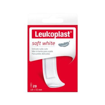 Soft White Cerotto 20pz | Delicato sulla pelle - 19x71mm | LEUKOPLAST