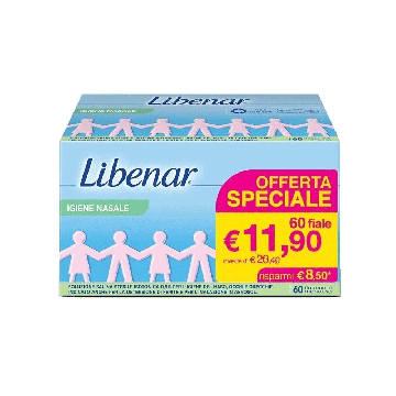LIBENAR 60 flaconcini monodose | Soluzione fisiologica salina sterile | Chefaro pharma