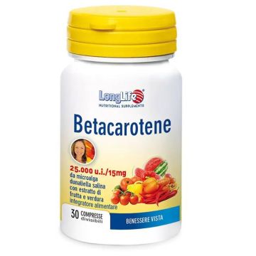 Betacarotene 30cps  | Integratore vista | LONGLIFE