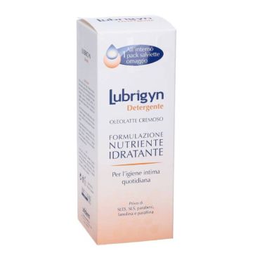 Lubrigyn Detergente intimo 200ml | Oleolatte cremoso per secchezza vaginale | UNIDERM