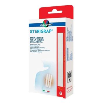 Sterigrap Strip Adesivo 6pz | Per sutura ferita 12x100mmmm | MASTER AID