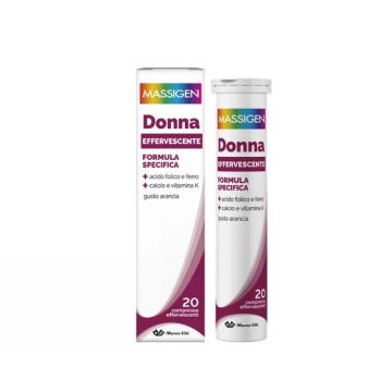 Donna Effervescente 20cpr | Acido folico, ferro e vitamine | MASSIGEN