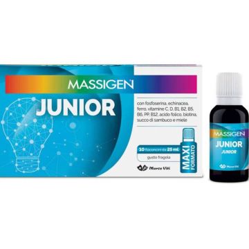 Junior 10 flaconcini 25ml | Integratore energetico | MASSIGEN