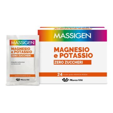 Magnesio e Potassio 24buste | Integratore zero zuccheri | MASSIGEN