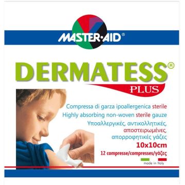 Dermatess Plus 12pz | Garza ipoallergenica 10x10cm | MASTER AID