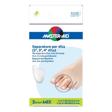 Separatore Per Dita 3pz |  (2°, 3°,4° dito) - 1S + 2M | MASTER AID