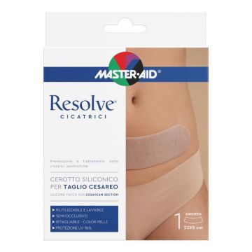Resolve Cicatrici Cerotto Cesareo 1pz | Patch siliconico 22x5cm | MASTER AID