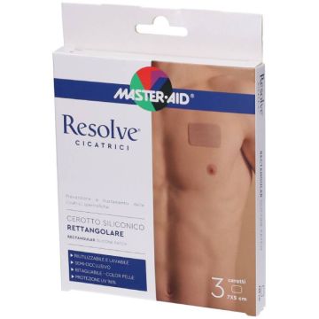 Resolve Cicatrici Cerotto Rettangolare 3pz | Patch siliconico 7x5cm | MASTER AID