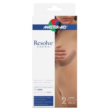 Resolve Cicatrici Cerotto Seno 2pz | Patch siliconico 32x4cm | MASTER AID