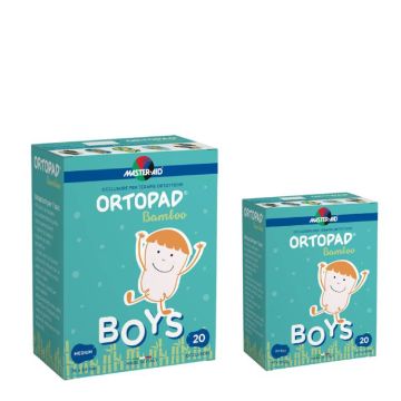 Ortopad Bamboo Boys 20pz | Occlusore pediatrico - Vari formati | MASTER AID