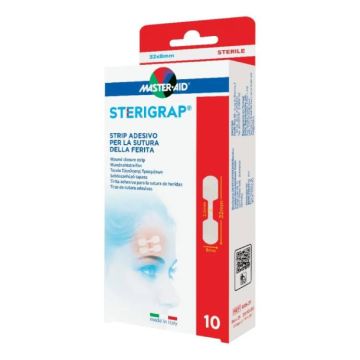 Sterigrap Strip Adesivo 10pz | Per sutura ferita - 32x8mm | MASTER-AID