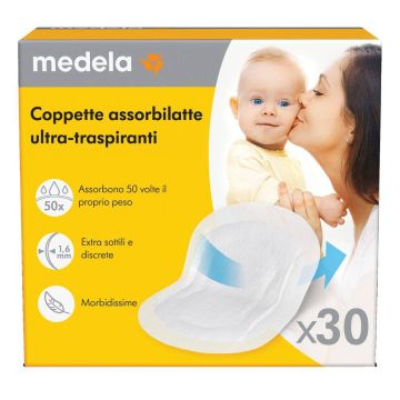 Coppette assorbilatte 30pz | Ultra-traspiranti| MEDELA