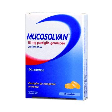 MUCOSOLVAN Ambroxolo 15 mg | Mucolitico 20 Pastiglie Gommose