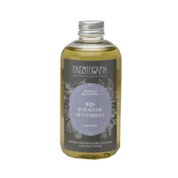 Iris e Bacche di Vaniglia | Ricarica diffusore d'essenza 250ml | NASOTERAPIA Iris e Bacche di Vaniglia | Ricarica diffusore d'essenza 250ml | NASOTERAPIA