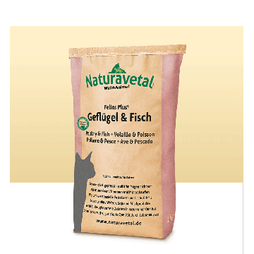 Crocchette Geflugel & Fish | Pollo e pesce - Vari formati | NATURAVETAL - Felis Plus