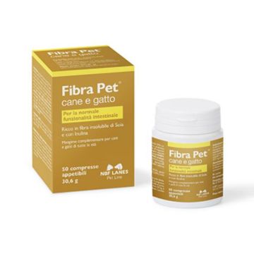Fibra Pet - Cane e Gatto 50cpr | Funzionalità intestinale | NBF LANES 