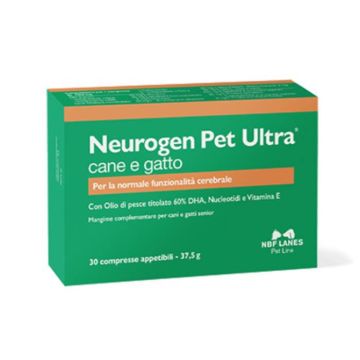Neurogen Pet Ultra - Cane e Gatto 30cpr | Efficienza cerebrale | NBF LANES
