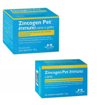Zincogen Pet Immuno - cane gatto | Vari formati | NBF LANES