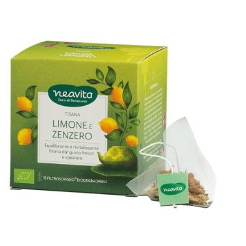 Tisana limone zenzero 15pz | Rivitalizzante equilibrante | NEAVITA