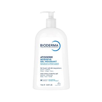 Atoderm - Intensive Gel Moussant 1000ml | Gel detergente lenitivo | BIODERMA