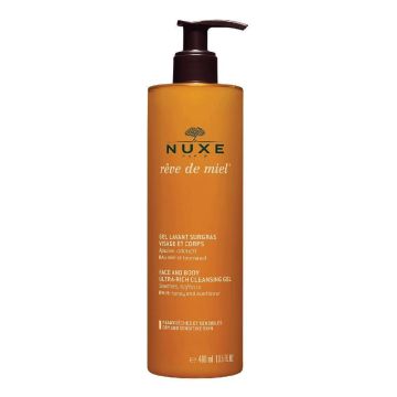 Reve de Miel - Gel Detergente Viso Corpo | Idratante lenitivo 400ml | NUXE