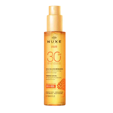Sun - Olio Abbronzante 150ml | Protezione alta SPF30| NUXE