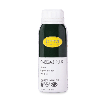 OMEGA 3 PLUS 120 Perle da 1 g | Integratore di Acidi Grassi | BRAVI LAB