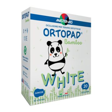 Ortopad Bamboo White 50pz | Occlusore ortottico 85X59mm | MASTER AID
