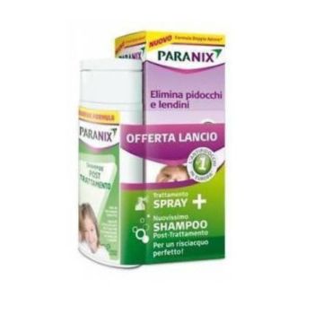 Trattamento Spray 100ml + Shampoo 100ml | Pidocchi e Lendini | PARANIX