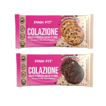 Low Kcal - Colazione 30g | Biscotti proteici - Vari gusti | PINK FIT