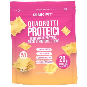 Protein - Quadrotti Proteici 150g | Ricchi di proteine e fibre | PINK FIT