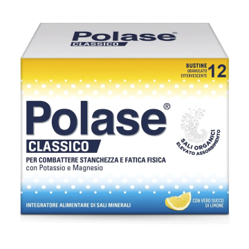 Polase Limone 12bustine| Integratore magnesio potassio | POLASE