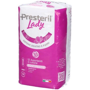 Assorbenti Cotone 12pz | Post-parto | LADY PRESTERIL