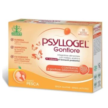 Gonfiore 10bustine | Gusto pesca | PSYLLOGEL